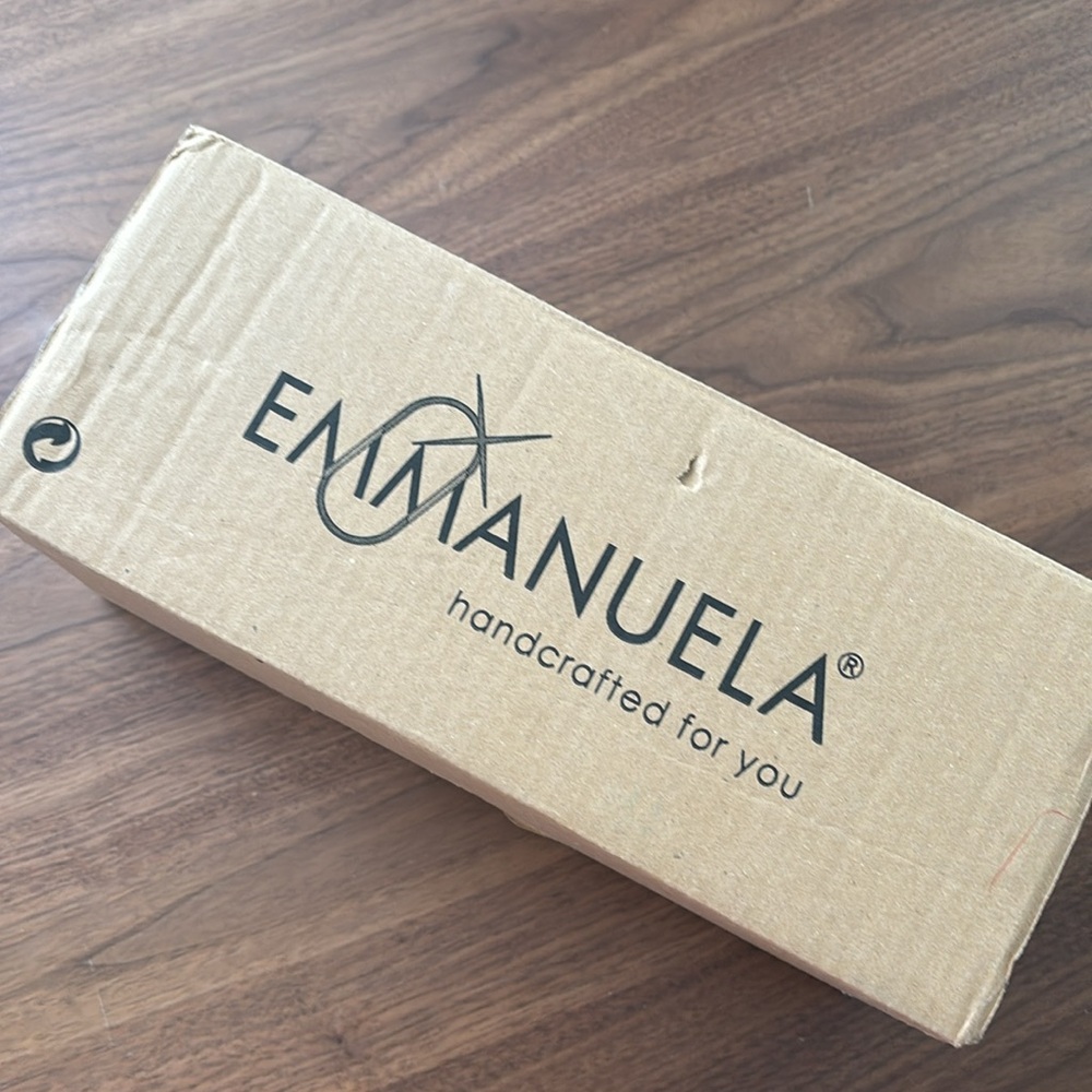 EMMANUELA ROSE GOLD LEATHER SLIDE SANDALS - Picture 8 of 12